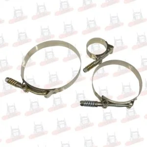 ABRAZADERA INDUSTRIAL INOXIDABLE CON RESORTE 4 3/4 (122 - 130 mm)