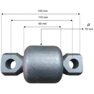 KENWORTH T800 BUJE CORBATIN (BRILLADO) SUSPENSION NEUMATICA