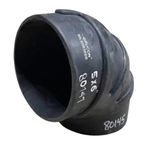 CODO-PRENSADO 5"X6" CORTO IMPORTADO NEGRO UNIVERSAL